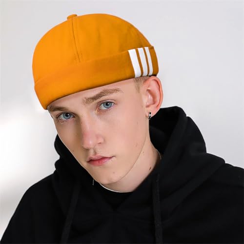 Image of Dome Brimless Hats for Women Men Beanie Docker Cap Sailor Skull Cap