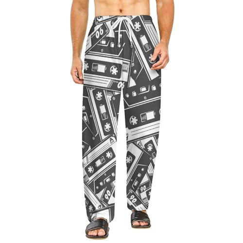Bas de pyjama femme long pantalon vêtements de nuit imprimé avec poches taille S