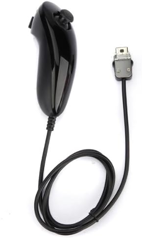 kokorest Black Nunchuck Controller Remote for Nintendo Wii Console