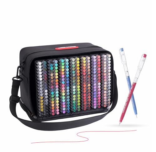 languo 252 PCS Gel Pens for Colouring 234 Colours Gel Coloured Pens Set with Travel Case Perfect Gel Pens for Adult Drawing Doodling and Journaling Art Supplies and DIY Crafts