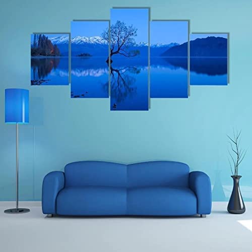 Cuadro Lienzo 5 Piezas Lago A La Luz De La Luna Painting Cuadros Personalizados Con Foto Lienzo Decorativo Para Pared Decoracion Hogar Moderno Cuadro Habitacion Decoracion De Salones Xxl 2-9J7I+M9A9-