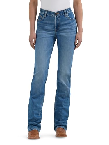 Wrangler Willow Mid Rise Performance Waist Boot Cut Ultimate Riding Jean Jeans, Sophia, 29-36 Donna