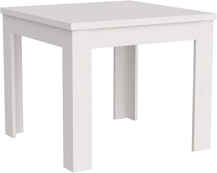 Mobili Fiver, Square extendable Dining Table, Eldorado, 35.4(70.9) x35.4 in, White Ash, for 4-8 People, Expandable Dining Table for Kitchen, Italian Furniture