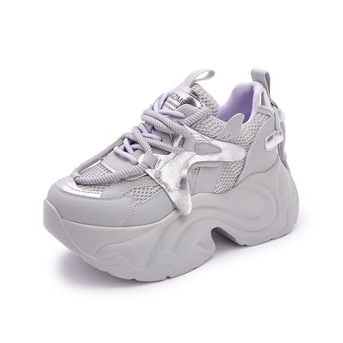 [cnstone] �_�b�h�V���[�Y 9cm�g���A�b�v ����X�j�[�J�[ ���f�B�[�X �v���b�g�t�H�[���V���[�Y �J�W���A�� �ʋC�� ���[�X�A�b�v �X�|�[�c�V���[�Y �^���C ���r �r������ �����₷�� �ʊw �ʋ΁i�O���[�C23.5cm�j