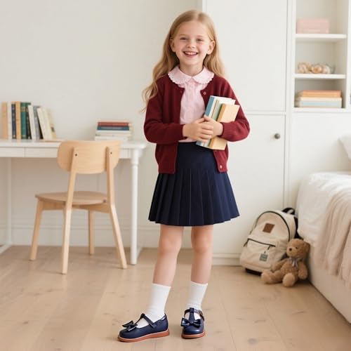 Image of Otter MOMO Toddler /Little Girls Mary Jane Slip-on School Uniform Party Dress Shoes