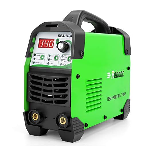 Reboot ARC Stick Welder IGBT Inverter 110/220V Portable ARC140 Lift Tig MMA Digital Control Welding Machine with ARC Force Hot Start High Duty Cycle Welding for 1/16-1/8in Electrode Beginner