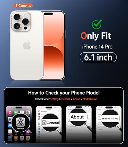 Image of FNTCASE for iPhone 14 Pro Case: Matte Magnetic Phone Cases with Screen Protector Compatible with Magsafe Slim Anti Yellowing Rugged Shockproof Protective Translucent Cell Phone Cover (C-Orange)