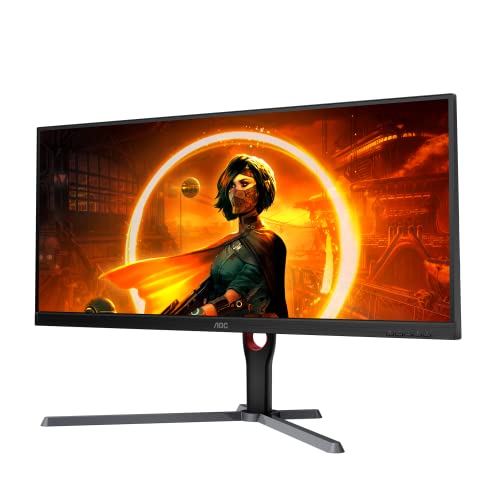 Aoc U34G3X 34" Frameless Ultrawide Gaming Monitor, Wqhd 3440 X1440, 144Hz 1Ms, Freesync Premium, 3-Year Zero-Bright-Dot (2022 Model) #TOP2
