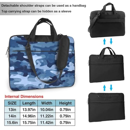 Maletín impermeable para laptop 14 pulgadas con asa y correa miniatura 4
