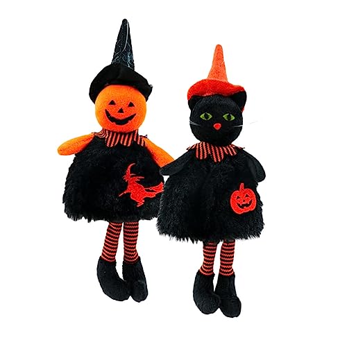 DIKACA 2 Piezas Colgante De Halloween Decoración Víspera De Todos Calabaza De Halloween Pegatinas Decoraciones De Halloween Al Aire Interior Suministros De Halloween Paño