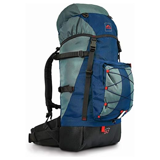 0060 - MOCHILA CRAMPON 60 - MARINHO COM CINZA