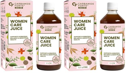 Image of Carbamide Forte She Care Juice for Women | PCOS Supplement & PCOD Ayurvedic Medicine with 17 Ayurvedic Herbs | Supports Hormonal Balance for Women & Period Pain Relief & | She Care Herbal Juice with Shatavari, Ashoka & Methi | 1 Litre