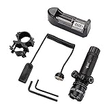 ハンティングライフルレッドドットサイトスコープ、防水調整可能赤外線サイトスコープ、取り付けベース付き、上下左右調整可能サイト、銃視力ピカティニー1-2.5Cmピストル拳銃銃ライフルのための