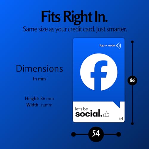 Facebook NFC Card | Along with QR Code | Boost Facebook with Tap or Scan | Pre-Configured PVC Card by tinydabba - 8