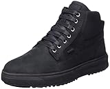 stivali pelle uomo biker Pelle: pelle verniciata Geox U Cervino B Abx E, Stivaletti Uomo, Nero (Black), 42 EU