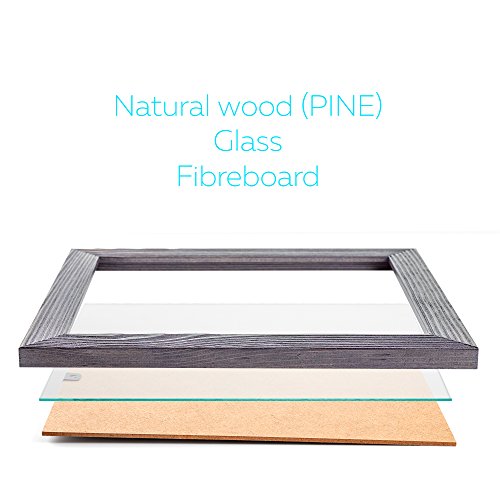 image for WOOD SIDE ORBIS 8.5 x 11 Wooden Rustic Picture Frames, Set of 2 for Di