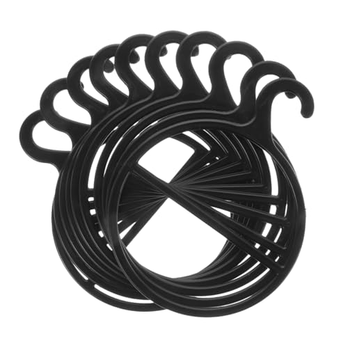 Cabilock 360-degree Rotating Scarf Rack 13cm Plastic Organizer 10 Hangers for Closet Storage Display