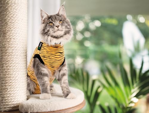 Traje recuperador para gato body protector postoperatorio elástico talla S 7