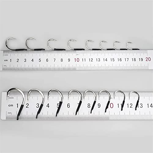 HNHYNSY Angelhaken 20 Teile/Beutel Angelhaken Super Harte und scharfe Offsethaken abgeflacht Korrosionskorrosion… – Bild 4