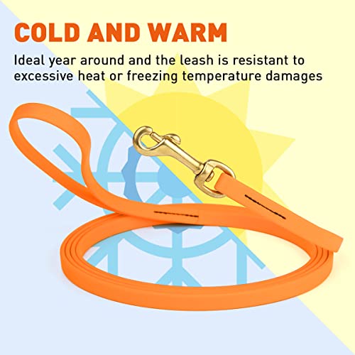 Viper Biothane K9 Working Dog Leash Waterproof Lead For Tracking Training Schutzhund Odor-Proof Long Line With Solid Brass Snap For Puppy Medium And Large Dogs #TOP4