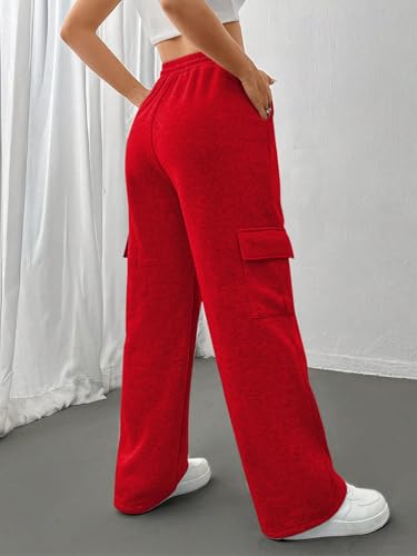 Image of KATECLO Women's Multi Flap Pocket Side Drawstring Waist Sweatpants