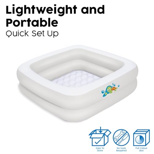 Bestway 51116 - Baby Badewanne 86x86x25cm Baby Tub,Sortiert