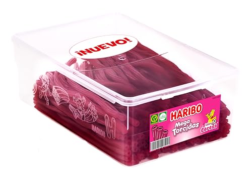 HARIBO MEGA TORCIDAS CEREZA TARRO 200 PIEZAS