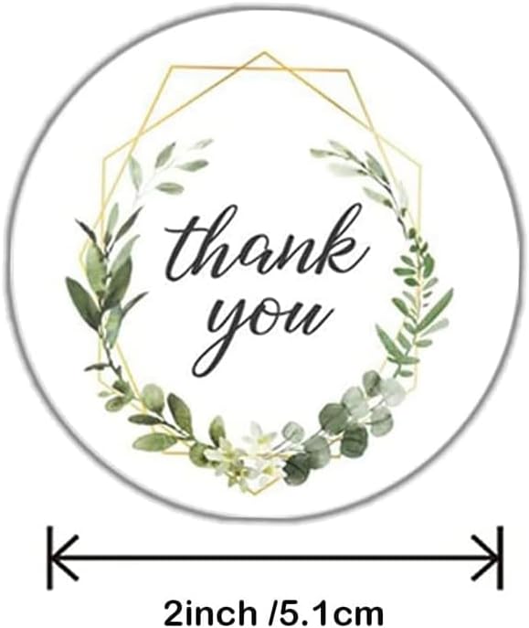2" Thank You Stickers Roll, 500 Pcs 4 Designs Colors 50 mm Round Big Packaging Stickers, Thank You Labels for Packaging Boxes, Business Merchandise Bags, Gifts and Envelopes - Image 2