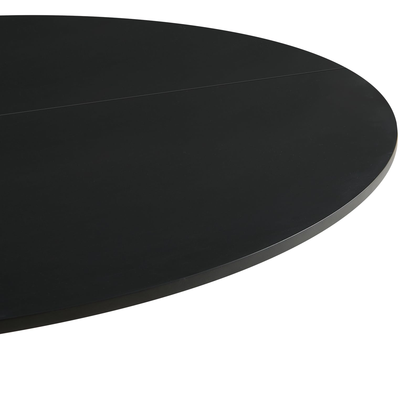 buybyroom Style Scandinave Table de Salle à Manger Moderne Ronde, Bureau, Table de Bar, Idéale pour Cuisine, Salle à Manger, Salon et Bureau, pour 2-4 Personnes, Diamètre 100 cm, Noir
