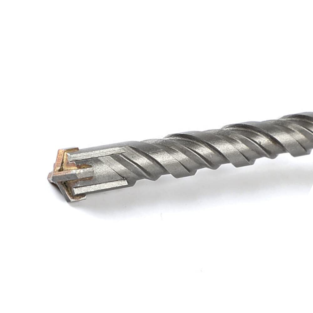 Juego de 9 Brocas para Taladros de Percusión de 260 mm, Brocas SDS-Plus de 5 A 14 mm, Brocas de Impacto de Aleación de Acero de Tungsteno de Tipo Cruzado para Mampostería, Hormigón Y Roca (Tipo Cruza