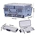 kowaku Fishing Tackle Storage Organizer Box 3 Tiers Multifunctional Tool Box Multi Compartments Large Capacity Lure Case with Handle, Blue