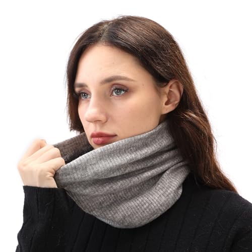 Winter Scarf for Women Neck Gaiter Double-Layer Neck Warmer Fleece Infinity Scarf for Cold Weather Gifts