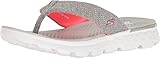 Skechers Performance Women's On The Go 400 Vivacity Flip Flop, Gray/Pink, 9 M US