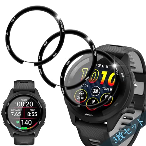 Ή Garmin Forerunner 265 tB 3Zbg PET Sʕی X}[gEHb` p K[~ Forerunner 265 tیtB  ϏՌ h~ ߗ z wh~ CA[ ^b`xy 