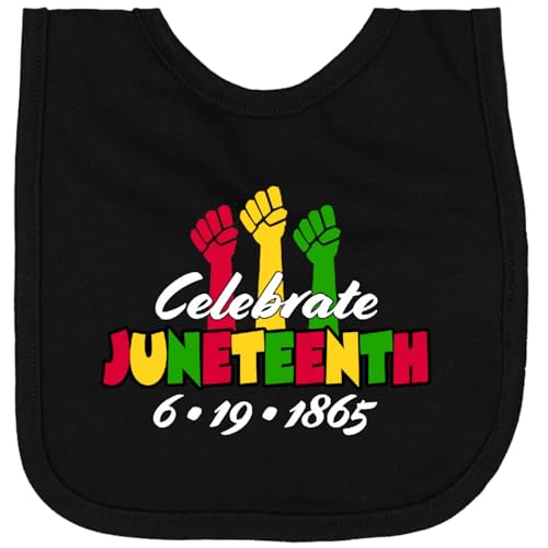inktastic Celebrate Juneteenth- 6-19-1865 Newborn Bib