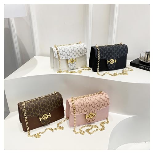 Women's Crossbody Bag Chain Wallet Quilted Shoulder Bags Vintage Print Underarm Bag Square Crossbody Bags Messenger Handbag2