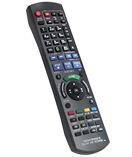 VINABTY Replacement Remote Control Fit for Panasonic Blu-ray Disc Recorder DMR-BST800 DMR-BST700 DMR-BST701 Remote N2QAYB000616 - Image 2