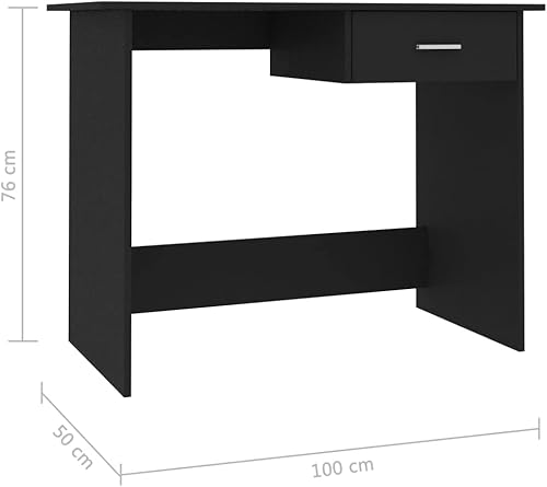 Miniatura 2 de QZZCED Escritorio, mesa de estudio, escritorios de maquillaje, escritorio ejecutivo, escritorio de dormitorio, con un cajón, para escritorio de