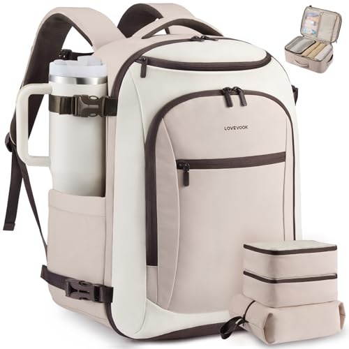 Image of LOVEVOOK 40L Travel Backpack for Women & Men, Airline Approved Carry On Bag