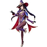 Cosfun Game Mona Cosplay Costume Halloween Suit Upgrade Ver. C00680(Large, Purple)