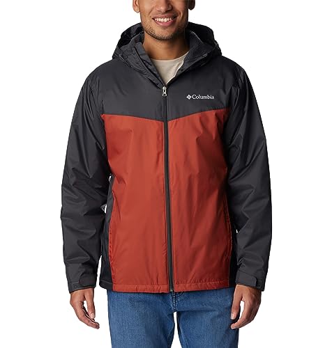 Columbia Men’s Glennaker Sherpa Lined Rain Jacket, Waterproof