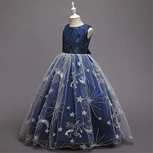 Betusline Girls Sleeveless Princess Formal Gowns Dress, 4-13 Years3