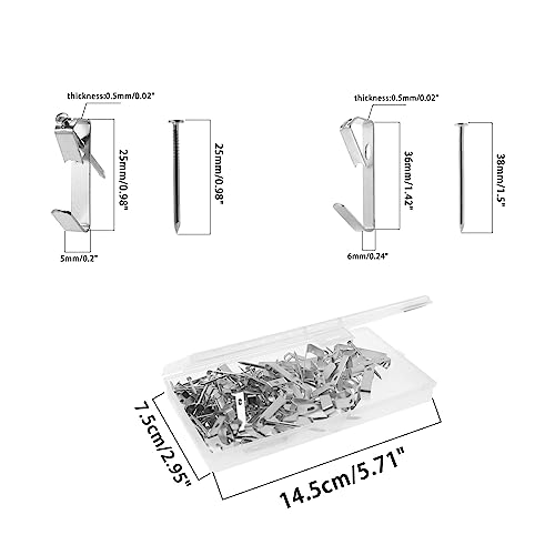 Image of 50 Pieces Picture Hanging Kit with Screws,SAFYY Picture Hooks for Hanging Pictures Heavy Duty,Wall Painting Hanging Hooks Picture Frame Hooks for Wall Mounting(Silver 30LB*30，50LB*20)