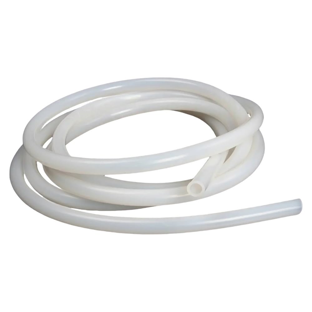 Gohapy One Color Rubber Strip 1 Piece White Rubber Hose Capillary Pipe, 1Meter Length Abrasion Resistance Replacement Silicone Tube(22Mm*26Mm)