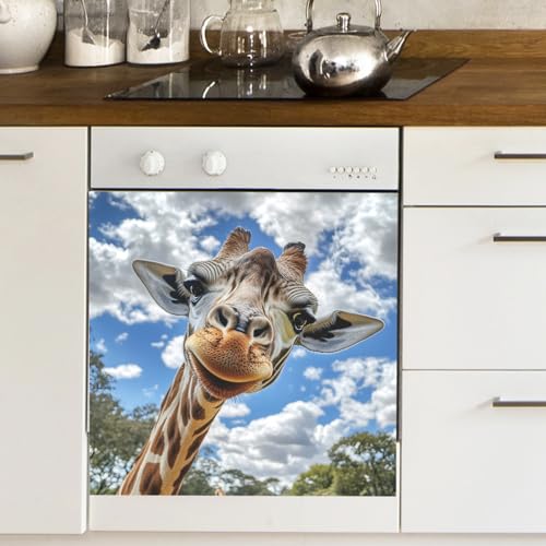 Vinilo decorativo adhesivo infantil con diseño de jirafa miniatura 4
