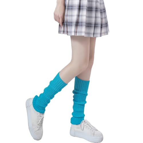 Image of HeyToo Leg Warmers for Women Women's Leg Warmers Fashion Knit Leg Warmers Women's Solid Rib Knit Leg Warmers