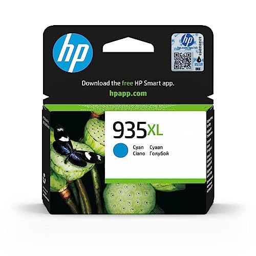 HP C2P24AE 935XL High Yield Original Ink Cartridge, Cyan, Single Pack