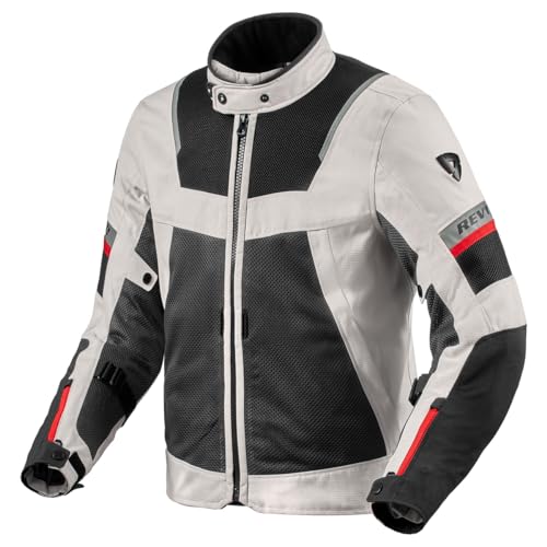 REV'IT! Men's Tornado 4 H2O Adventure Touring Motorcycle Jacket (Silver/Black -...