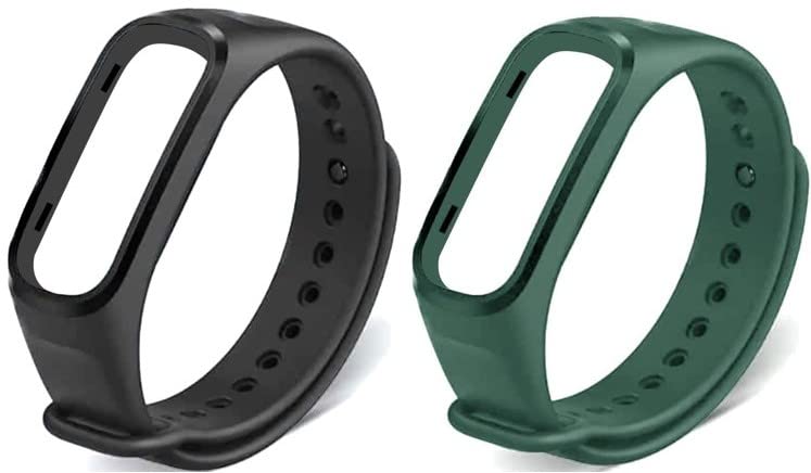 Techmount Adjustable Silicone Combo Pack of 2 Wristband Straps Compatible with Oneplus Smart Band & Oppo Smart Band for Boys & Girls (NOT for Any Other SMARTBAND) (Black- Green Combo) (B0C2VFRR14) Amazon Price History, Amazon Price Tracker