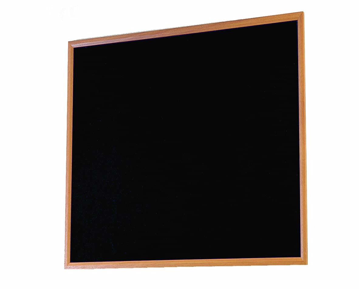 Fire Retardant Oak Framed Notice Boards for Office Home and Schools [120cm x 120cm] in Black
